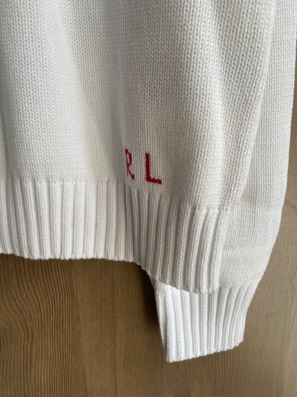 Polo Ralph Lauren White Beach Bear Crewneck Sweater - Picture 4 of 6